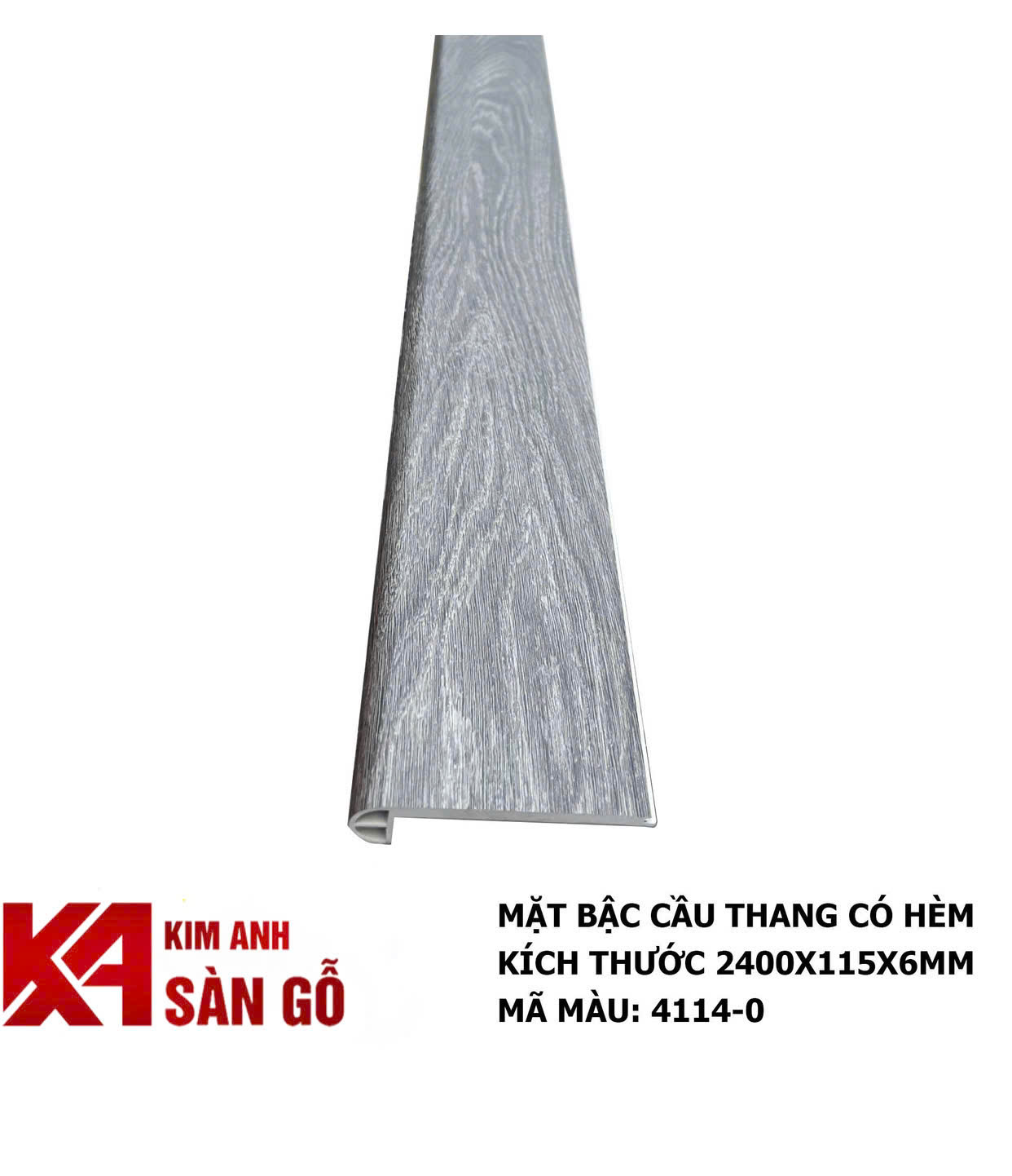 Mặt Bậc Cầu Thang Nhựa Giả Gỗ MAX 4114-0 MINI